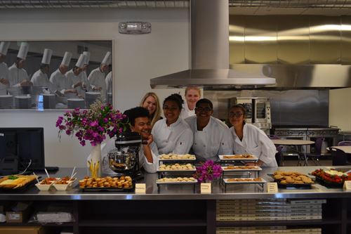 Appetizers made by Culinary Arts students. 